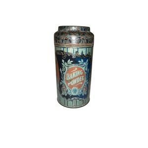 VINTAGE TIN SPICE JAR CAN BAKING POWDER RARE